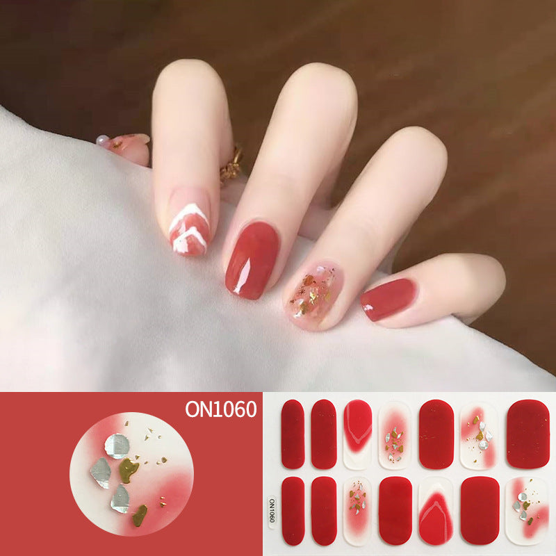 Laser Bronzing Flower Butterfly Nail Sticker