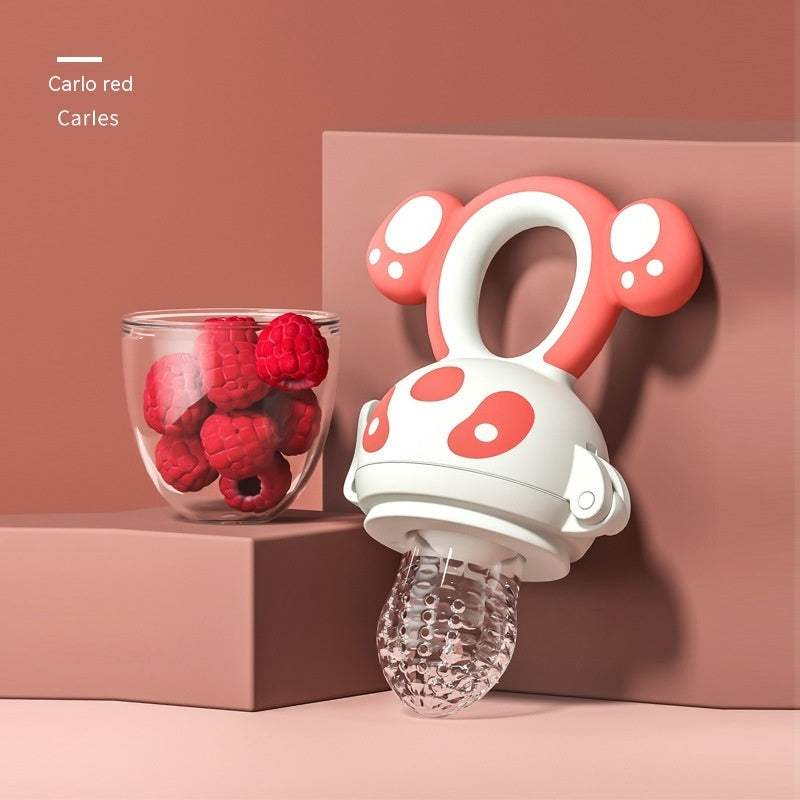 Happy Bite Baby Teether Non-staple Food Fruit Feeding Artifact Baby Pacifier Silicone Hand Guard Molar Rod Wholesale - BabynBeauty