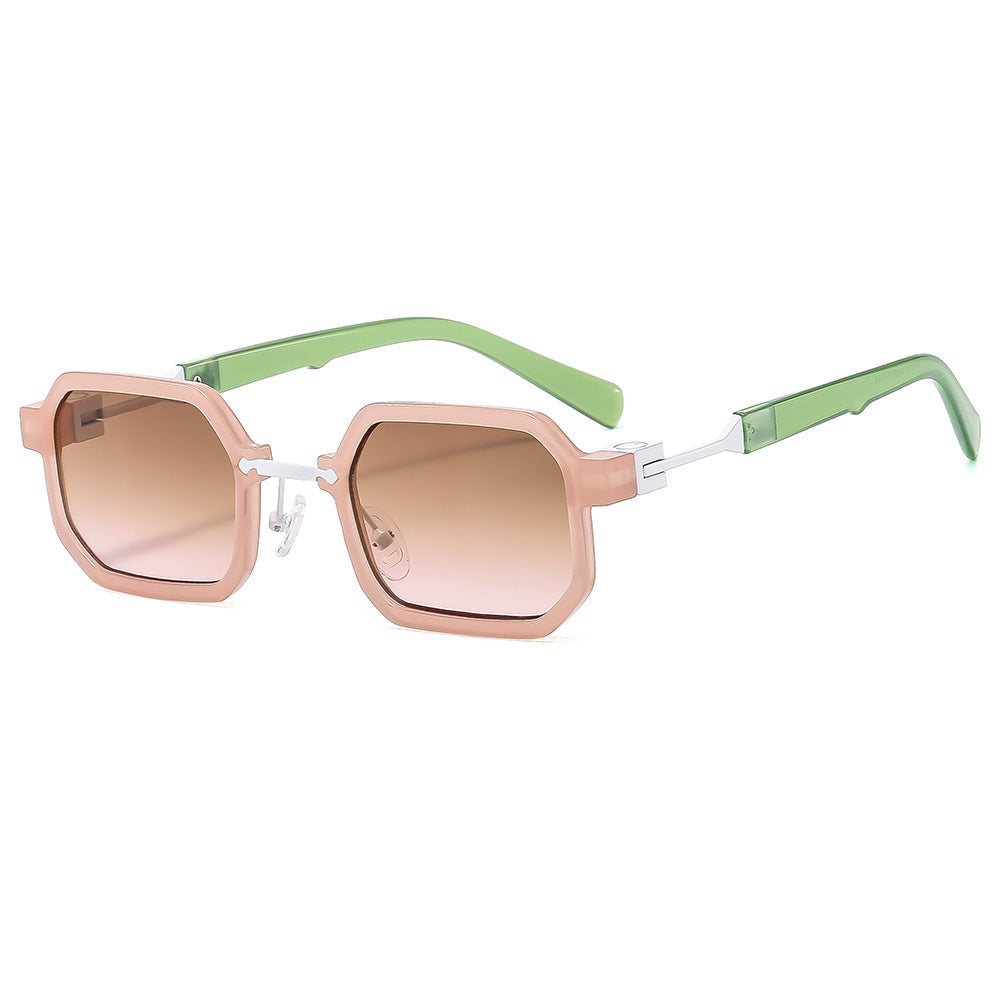 New Retro Hip Hop Small Square Box Exquisite Sun Glasses