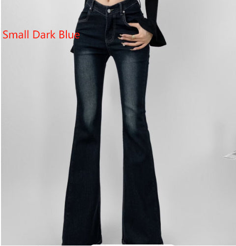 Fuli Washed Nostalgic Skinny Jeans For Women - BabynBeauty