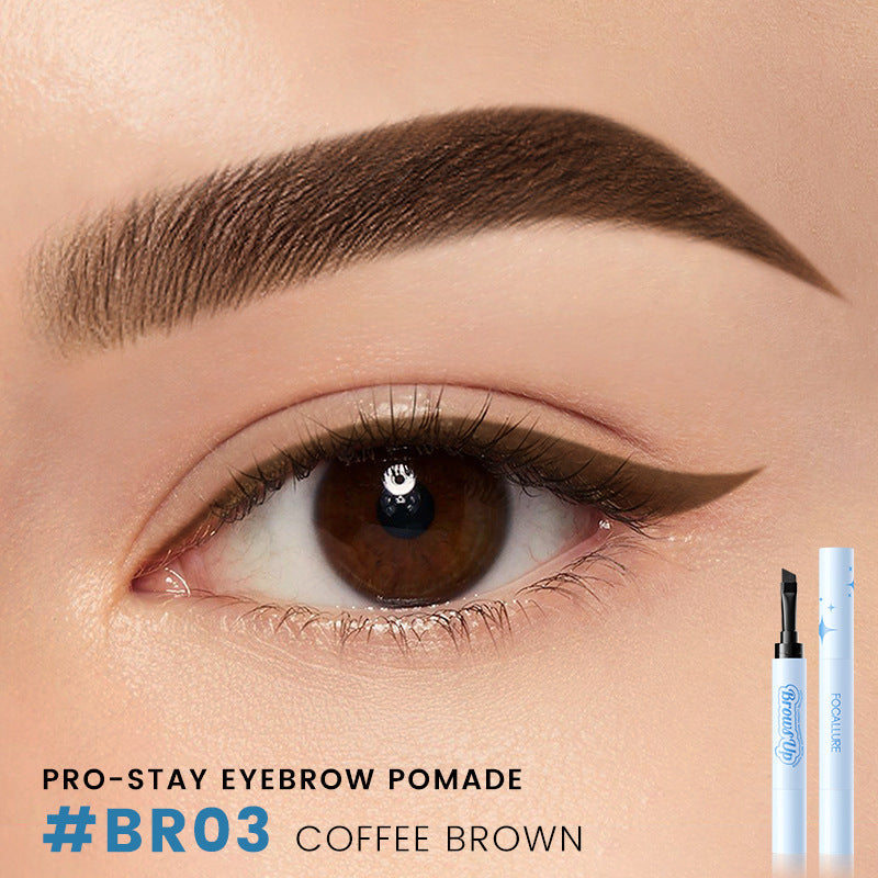 2 In 1 3D Eyebrow Gel Cream Eyeliner Pencil 3 Colors Waterproof Long-lasting Eyebrow Pomade Enhancers Makeup Cosmetics - BabynBeauty