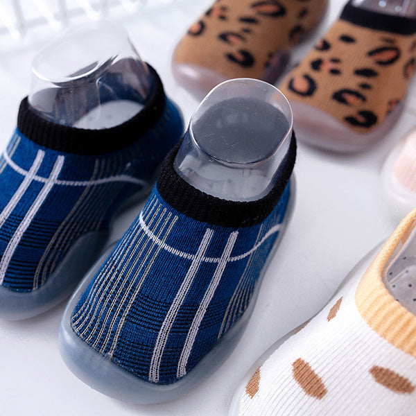 Mesh Breathable Stripes Soft Bottom Floor Shoes Infant Indoor Toddler