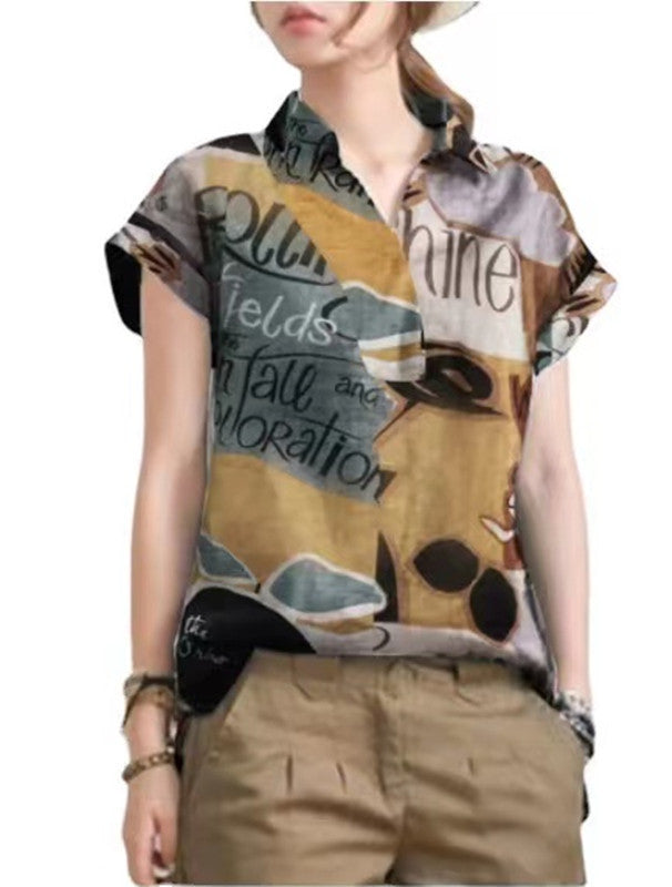 Women's Printed Short Sleeve Casual Fashion - BabynBeauty