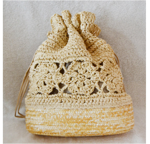College Style Handmade Crocheted Backpack, Straw Woven Bag, Woven Bag, Leisure Female Bag - BabynBeauty