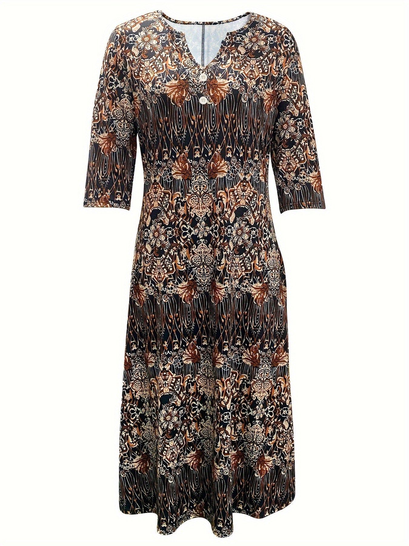 Women's Retro Ethnic Fashion Printing Dress
