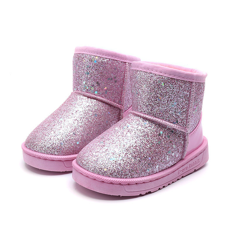 Children's snow boots in sequins - BabynBeauty