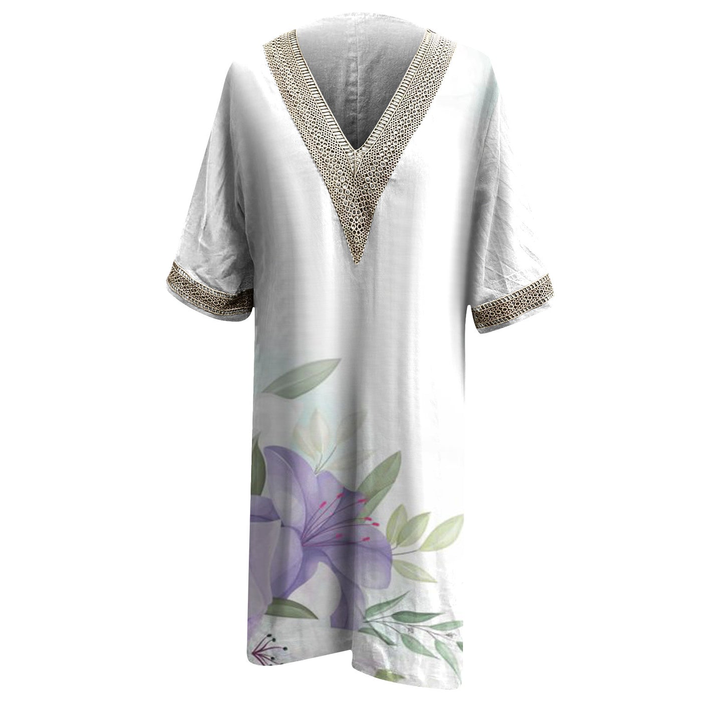 Women's Half Sleeve Dress Spring And Summer New Casual