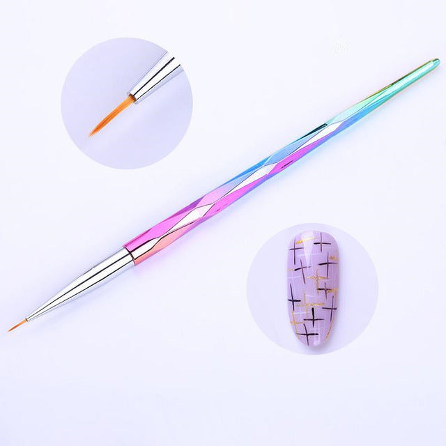 3Pcs/Set UV Gel Nail Liner Brush Acrylic