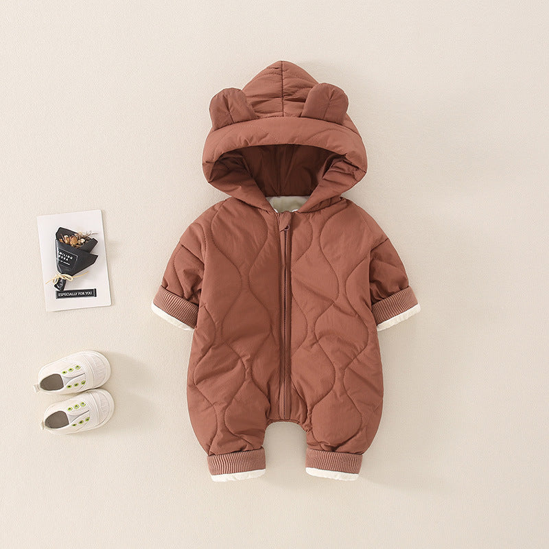 Baby Autumn And Winter Rompers Thermal Clothes - BabynBeauty