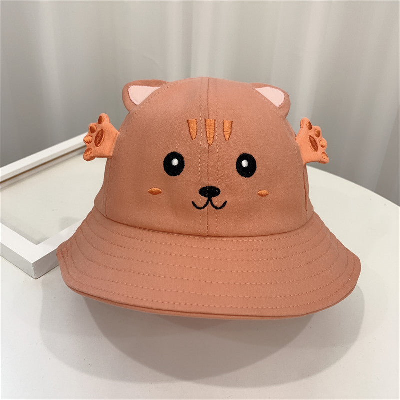 New Products Kitten And Frog Sun Hat Small Pot Hat Baby Hat - BabynBeauty