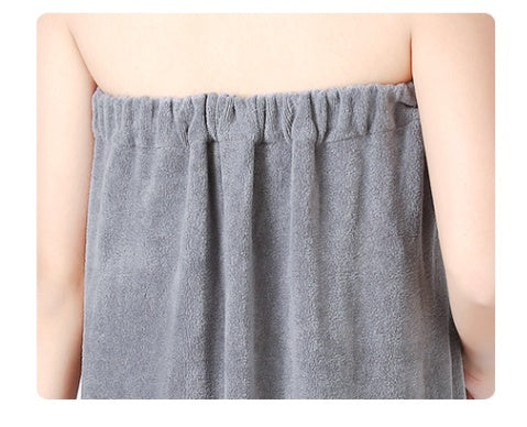 Open Button Bath Skirt Women Tube Top Bath Towel Can Wear Nightdress