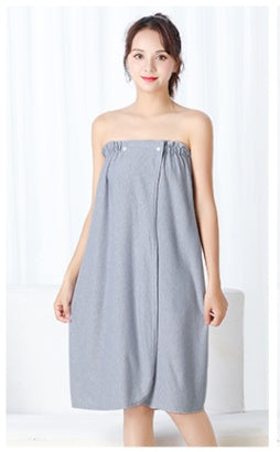 Open Button Bath Skirt Women Tube Top Bath Towel Can Wear Nightdress