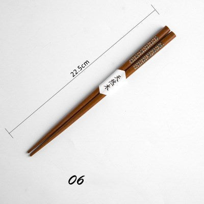 Japanese Style Eco-friendly Wooden Chopsticks - BabynBeauty