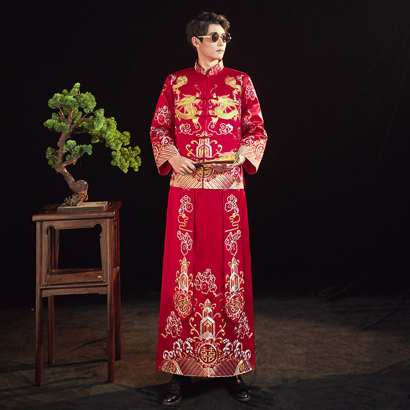 Men's And Women's Suits Embroidered Kimono Chinese Wedding Couples - BabynBeauty