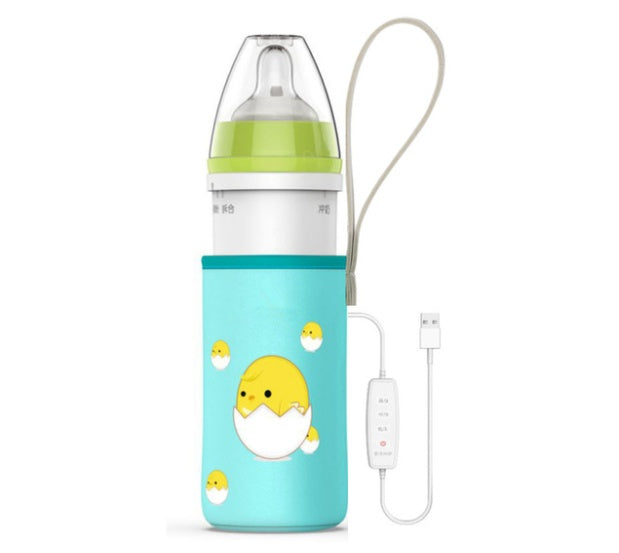 Baby Quick-Flushing Insulated Feeding Bottle Ppsu Wide-Bore Milk Regulator, Drop-Proof Portable Milk Warmer, Thermostatic Glass Feeding Bottle - BabynBeauty