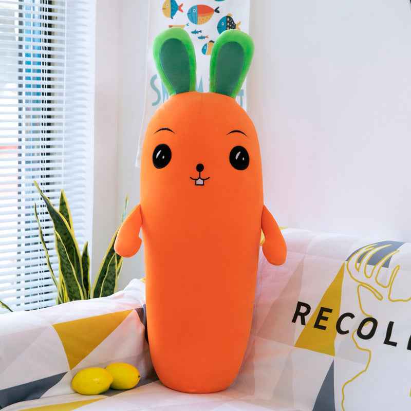 Cartoon Plant Smile Carrot Plush Toy Simulation Vegetable Carrot Pillow Dolls Stuffed Soft Toys For