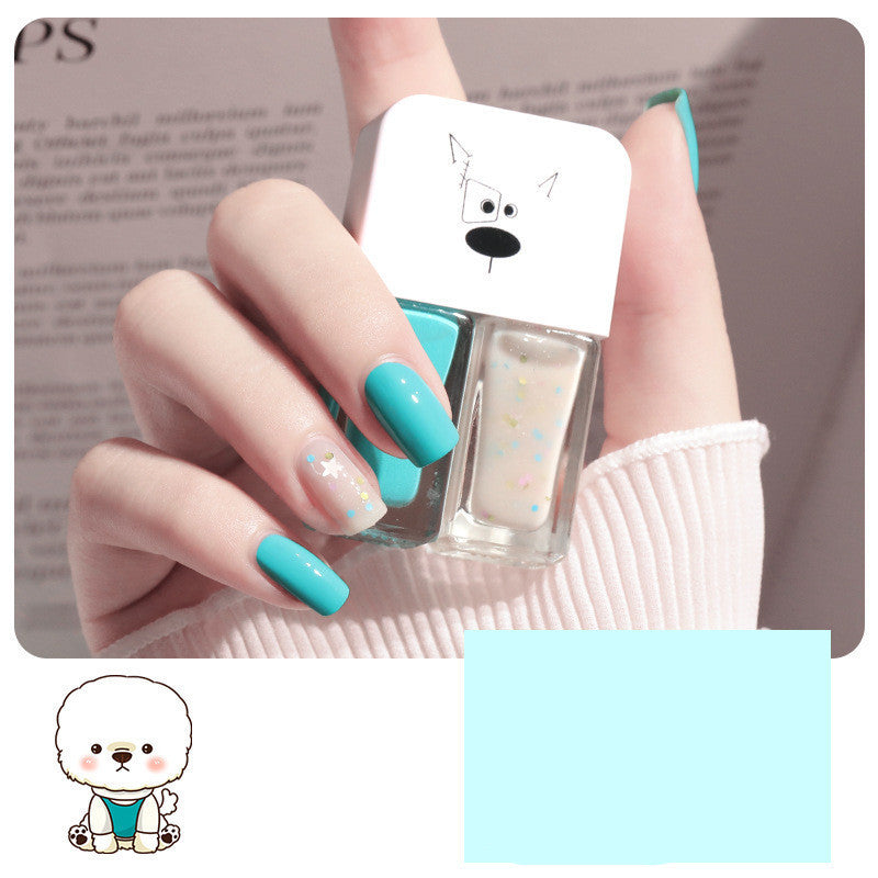 No-Bake, Non-Tearable, Quick-Drying Cross-Border Student Oily Scrub Nail Polish