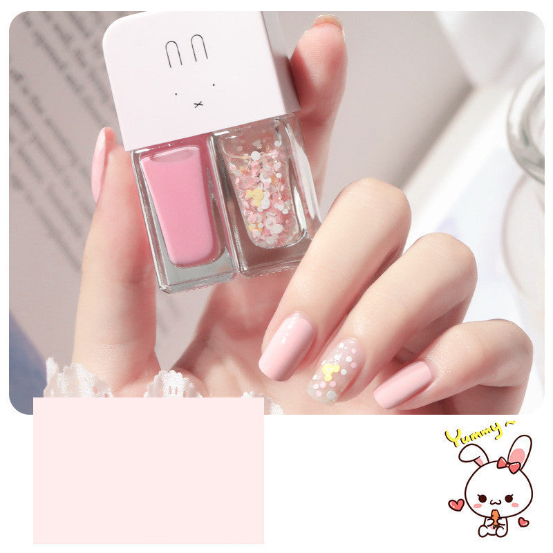 No-Bake, Non-Tearable, Quick-Drying Cross-Border Student Oily Scrub Nail Polish