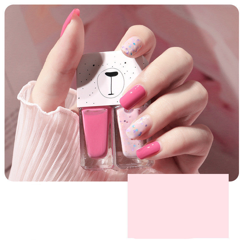 No-Bake, Non-Tearable, Quick-Drying Cross-Border Student Oily Scrub Nail Polish