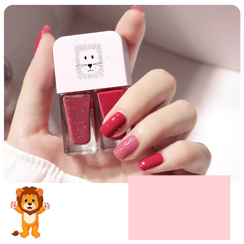 No-Bake, Non-Tearable, Quick-Drying Cross-Border Student Oily Scrub Nail Polish