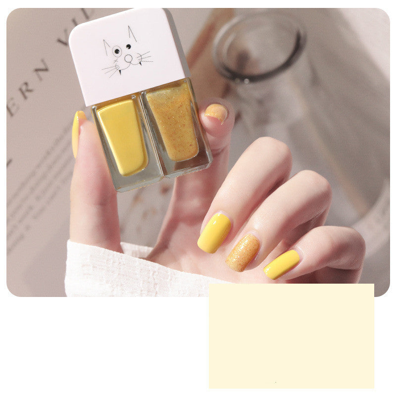No-Bake, Non-Tearable, Quick-Drying Cross-Border Student Oily Scrub Nail Polish