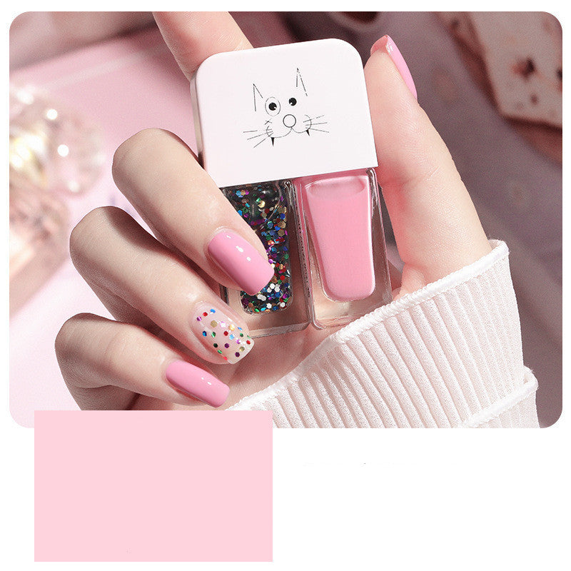 No-Bake, Non-Tearable, Quick-Drying Cross-Border Student Oily Scrub Nail Polish