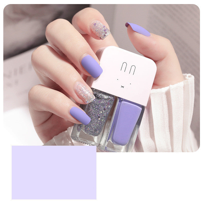No-Bake, Non-Tearable, Quick-Drying Cross-Border Student Oily Scrub Nail Polish