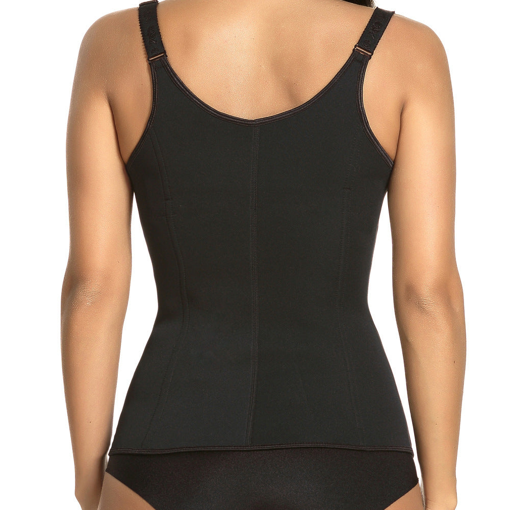 Double Breasted Neoprene Corset Blazer