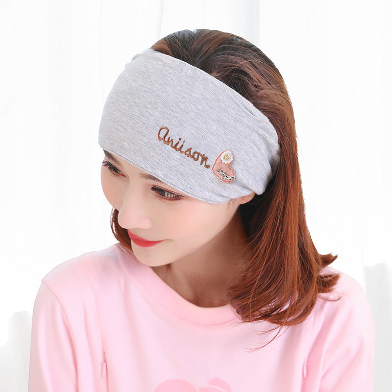 Baby Cap Five Pointed Star Maternity Cap Face Wash Make Up Hair Band Baby Hood