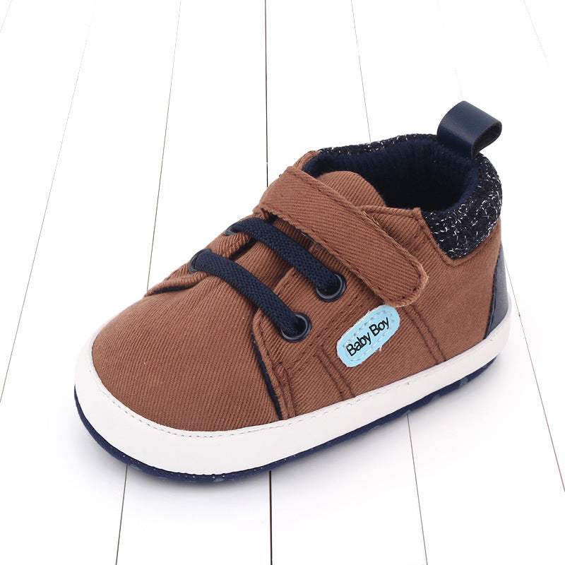 Baby Shoes Soft Sole Baby Shoes Male Baby Velcro Toddler Shoes - BabynBeauty