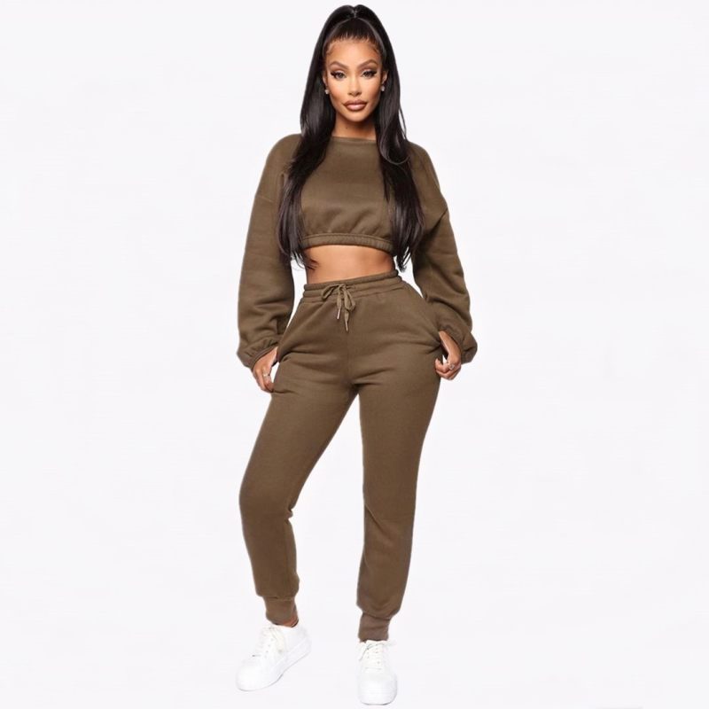Hoodies Tops Pants Trousers Two Piece Set - BabynBeauty