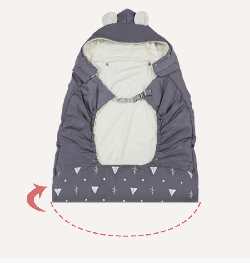 Warm Baby Carrier Cloak Cover Windproof Quilt Stroller Accessories