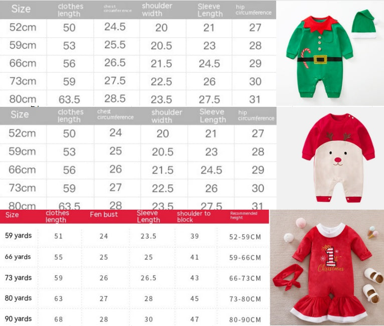 Autumn And Winter Long Sleeves Newborn Baby Jumpsuit