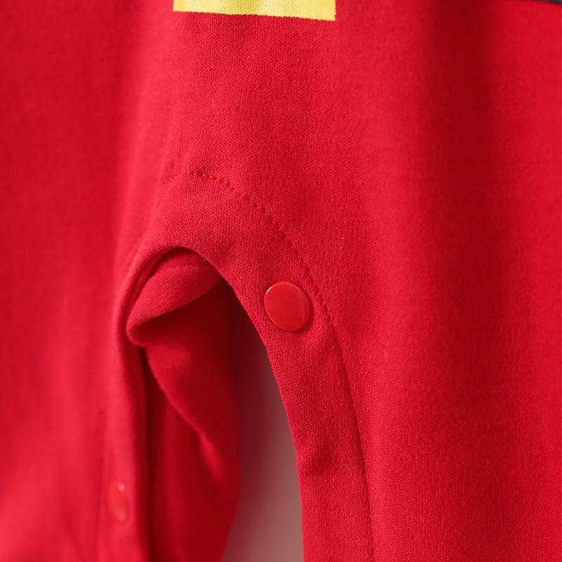Autumn And Winter Long Sleeves Newborn Baby Jumpsuit