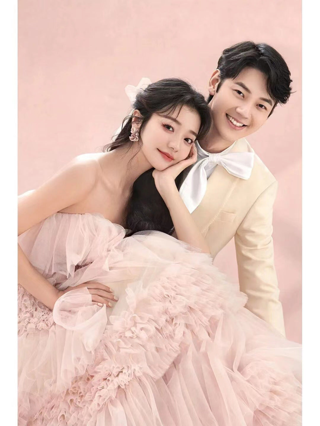 Street Photography Pettiskirt Colored Mesh Temperament Banquet Light Wedding Dress - BabynBeauty