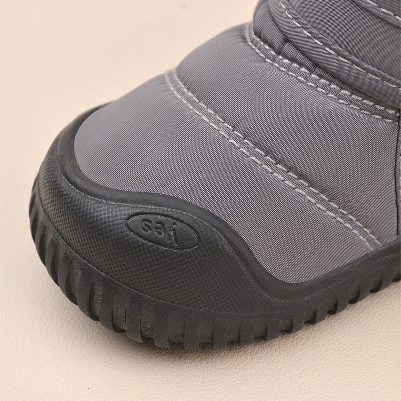 Children's Winter New Velcro Plus Velvet Snow Boots