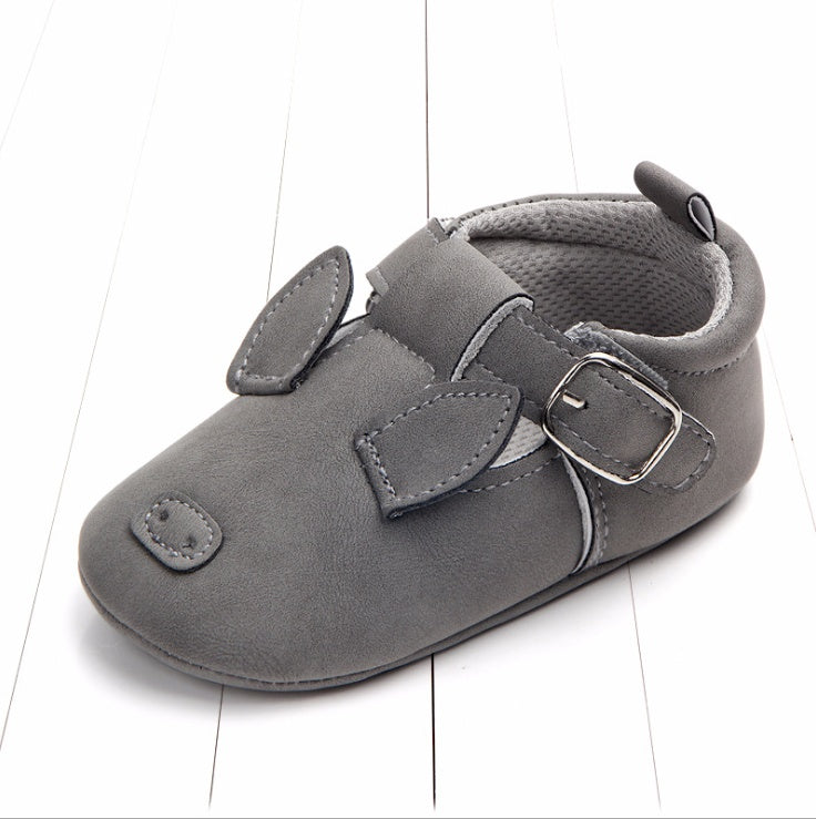 Spring and autumn cartoon animal baby shoes matte leather non-slip soft bottom baby shoes wholesale 0884 - BabynBeauty
