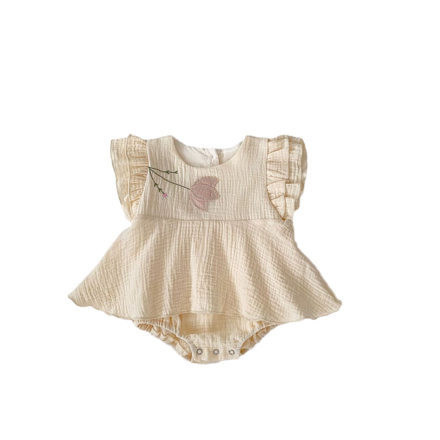 Kids Summer Clothing Triangle Princess Dress Women's Overall Embroidered Korean Princess Dress Romper