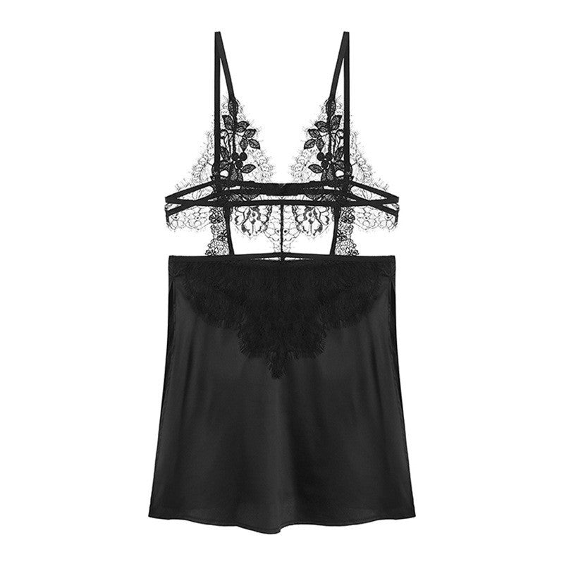 Lace suspender nightdress