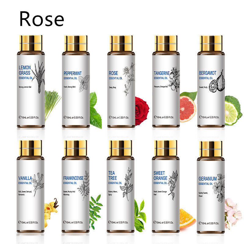 Plant Aromatherapy Essential Oil 10ml Lavender Rose Tea Tree - BabynBeauty