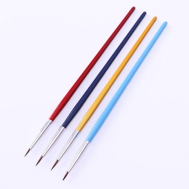 3Pcs/Set UV Gel Nail Liner Brush Acrylic