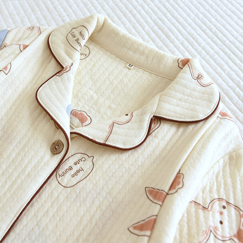 Thickened Maternity Pajamas Maternity Nursing Clothing Two-piece Set