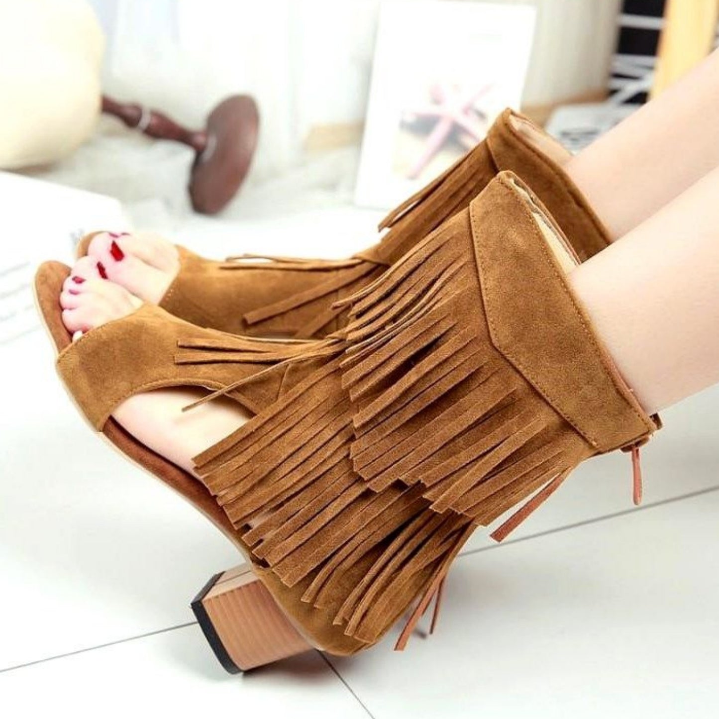 Summer Fish Mouth Hollow Boots Female - BabynBeauty