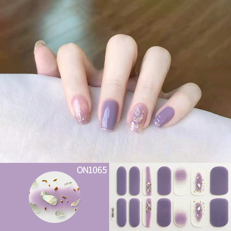 Laser Bronzing Flower Butterfly Nail Sticker