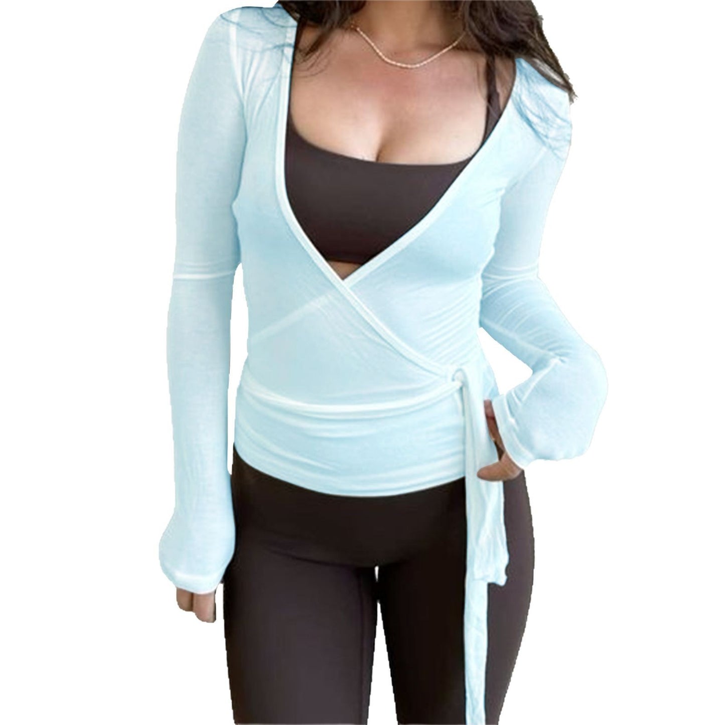 Women's Long-sleeved Sports Top Fashion Knitwear