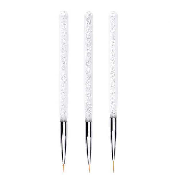 3Pcs/Set UV Gel Nail Liner Brush Acrylic