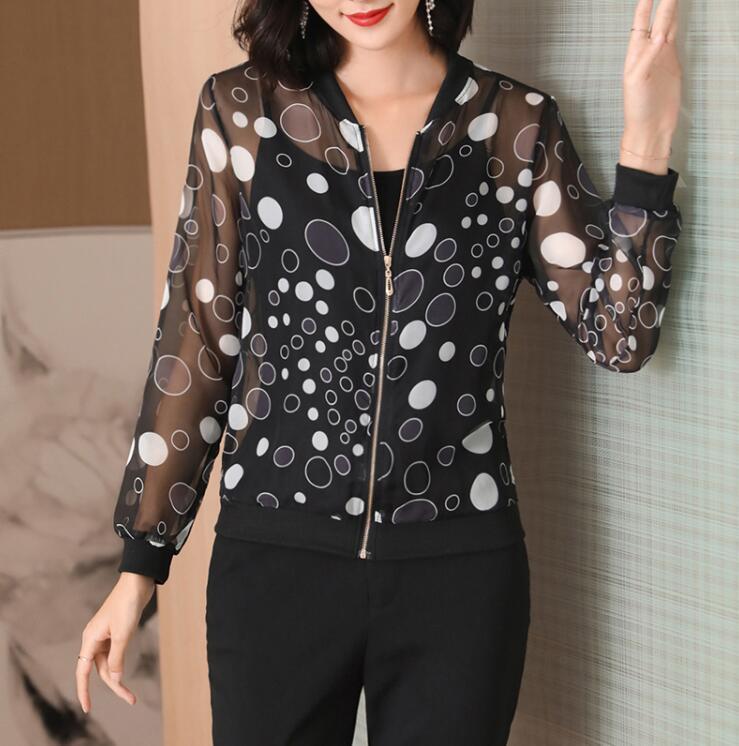Printed jacket sun protection