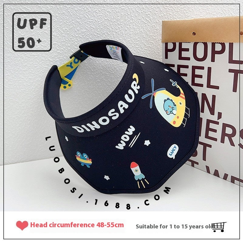 Children's Sun Protection Cartoon Ruffled UV Protection Sun Hat - BabynBeauty