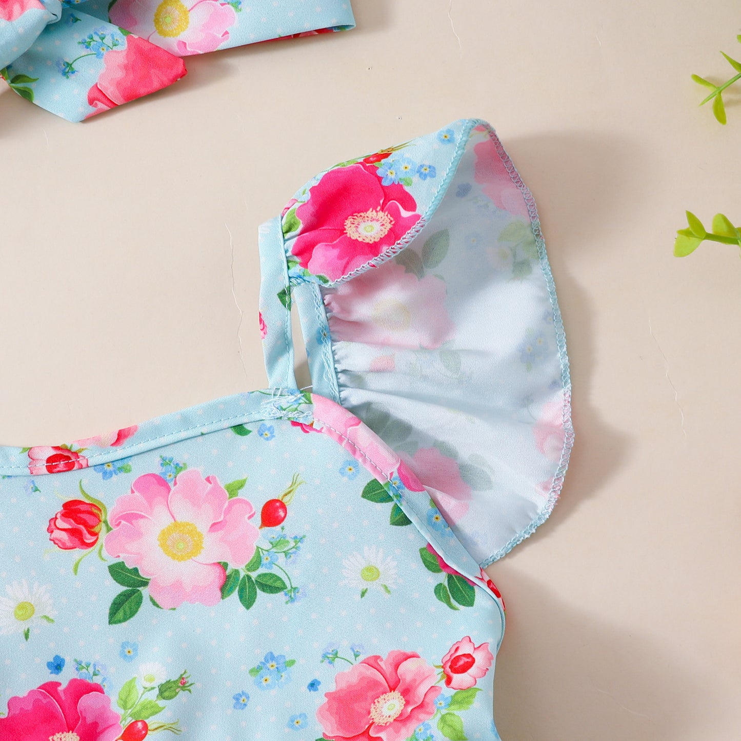 Baby Floral Romper Rompers Jumpsuit Skirt - BabynBeauty