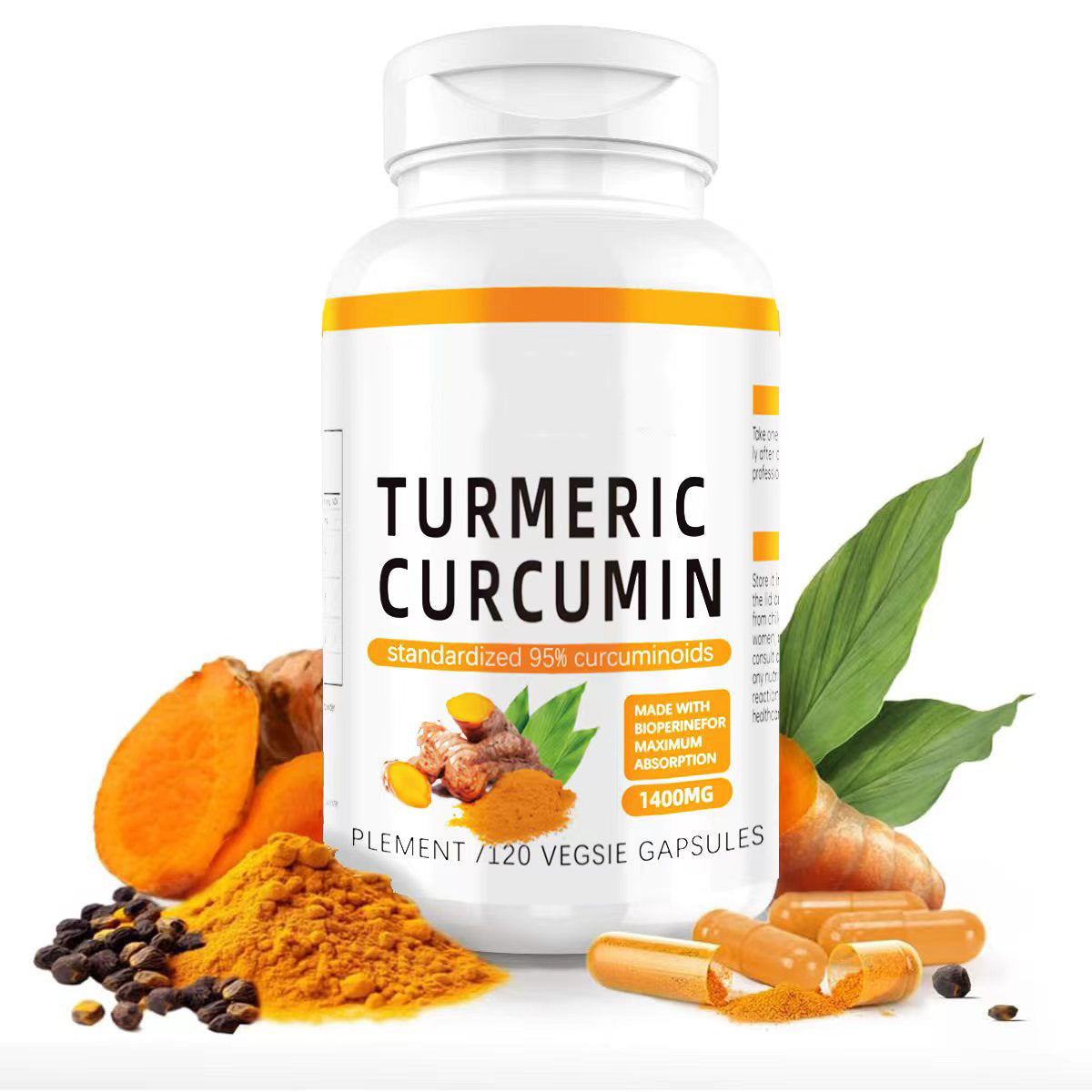 Natural Compound Curcumin Capsules - BabynBeauty